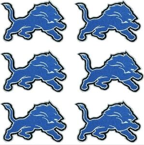 6 Pcs Sports Styles Embroidered Patches for Lions